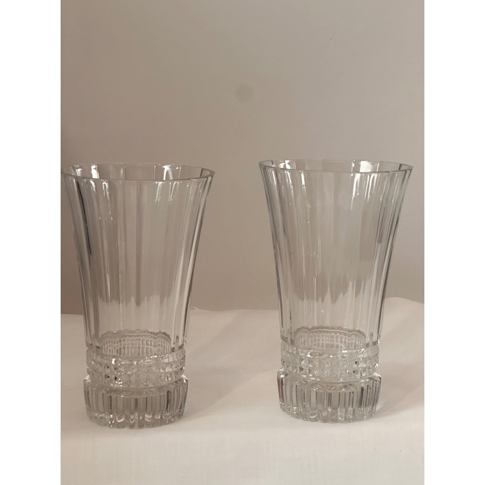 Cristal d'Arques Durand Victoria 2 Water Glasses Lead Cry'stal Clear 6.25‎